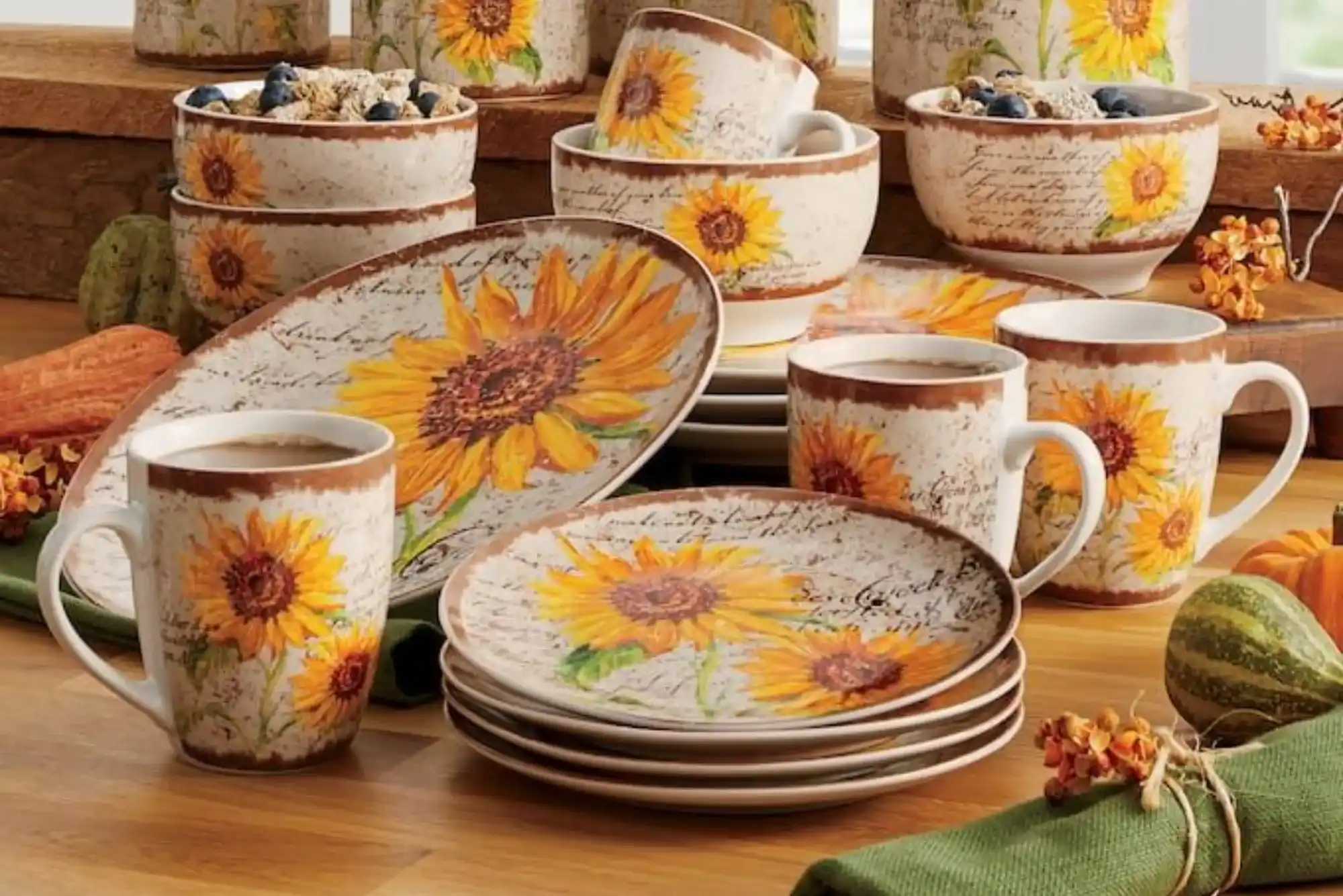 Sunflower and Butterfly Kitchen Décor